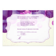 PixDezines rsvp purple/plum/lilac lanterns Invites