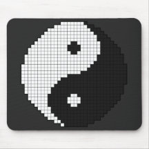 Pixel Yinyang Mousepad