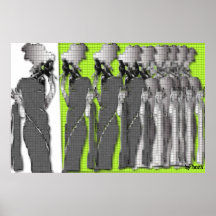 Pixelated reflexion posters
