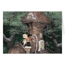 Pixie Shoe House Greeting Cards