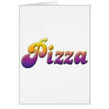 Pizza Greeting Cards