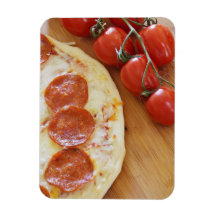 Pizza Time Rectangle Magnets