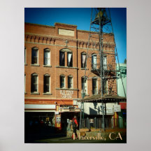 Placerville California town centre poster print