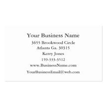 Plain Business Card