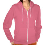 Plain Deep Pink American Apparel Flex Hoodie W