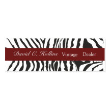 Plain Modern Zebra Business Card Template