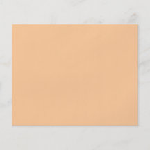 Plain Peach Colour Background. Personalised Flyer