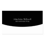 Plain & Simple Black & White Business Card