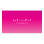 Plain & Simple Gradient Pink Business Card
