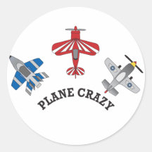 Plane Crazy Sticker