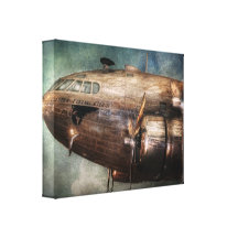 Plane - Pilot - The flying cloud Gallery Wrapped Canvas