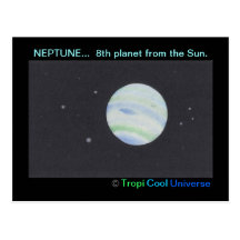 Planet NEPTUNE postcard