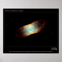 Planetary Nebula IC 4406 Hubble Telescope Photo Posters