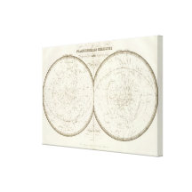 Planispheres celestes - Celestial Canvas Print