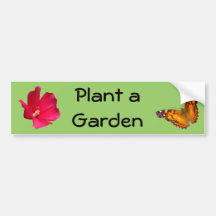 Plant a Garden ~ b sticker Bumper Sticker