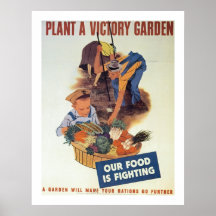 Plant a Victory Garden Poster