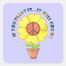 Plant Peace Stickers