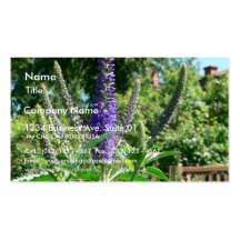Plant With Purple Flowers Business Card