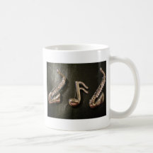 Play a musical note on that Saxaphone Mug