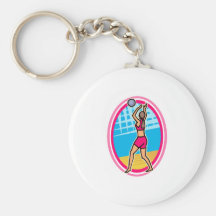 Play Volleyball Keychain