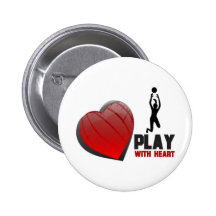 PLAY WITH HEART VOLLEYBALL PINS