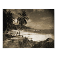 Playa Los Caballos Antique Photo