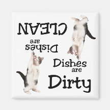Playful Cat Lovers Dishwasher Magnet