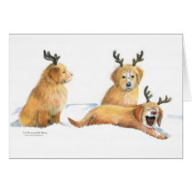 Playful Pups Christmas Card