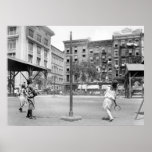 Playground Volley: 1910 Poster