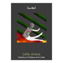 Playing Kid Custom Invitation