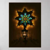 Plaza Christmas Lights I Print