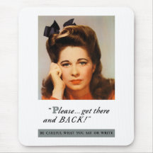 Please... Get There And Back -- WW2 Mousepads