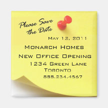 Please Save the Date Post It Magnet