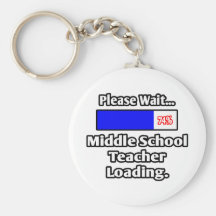 Please Wait..Middle School Teacher Loading Keychain