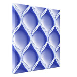 Pleated Cobalt Gallery Wrapped Canvas
