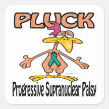 Pluck Progressive Supranuclear Palsy Square Sticker