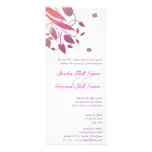 Plum Berry Coral Grey Butterfly Wedding Invites