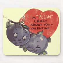 Plum Crazy about my Valentine Mouse Pads