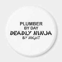Plumber Deadly Ninja by Night Refrigerator Magnets