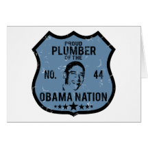 Plumber Obama Nation Greeting Card