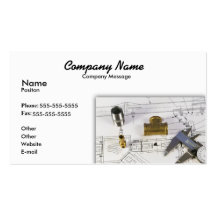 Plumbing Blue Prints Business Cards
