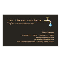 Plumbing Business Card
