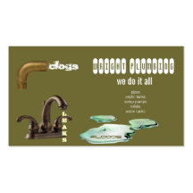 plumbing business card