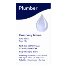 Plumbing Business Cards
