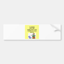 plumbing joke bumper stickers