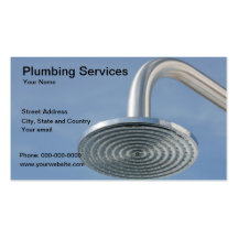 Plumbing services business card