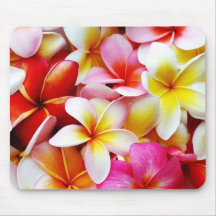 Plumeria Frangipani Hawaii Flower Customized Mouse Pads