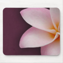 Plumeria in pink mouse mats