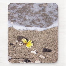 Plumeria Washes Ashore Mousepads