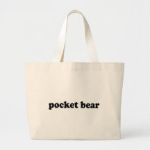 POCKET BEAR TOTE BAGS